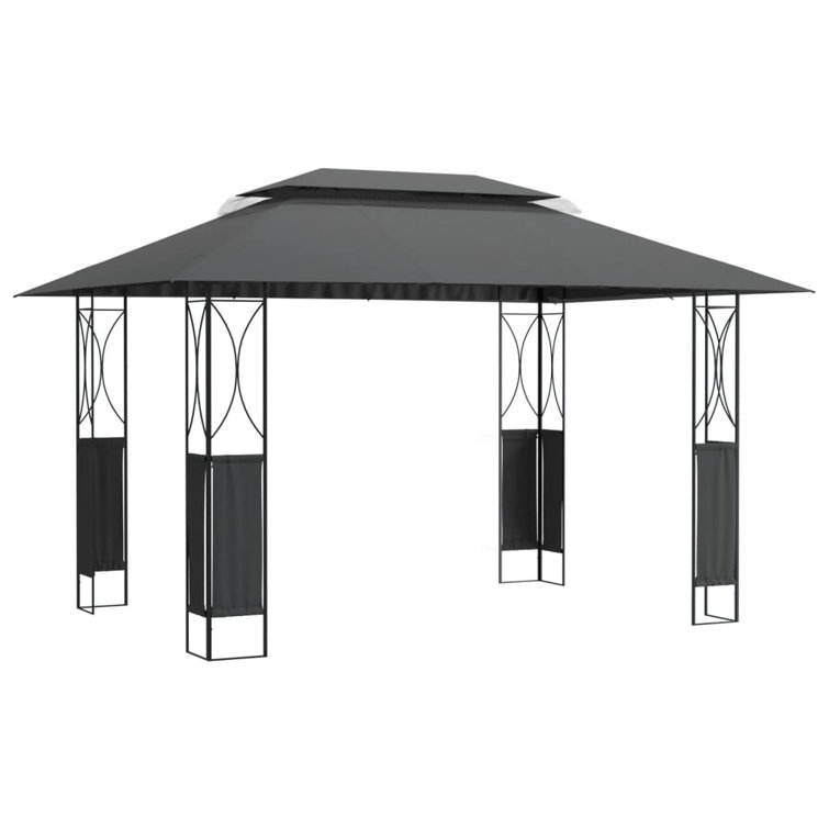 Dakota Fields Gazebo With Roof Anthracite 400X300x270 Cm Steel